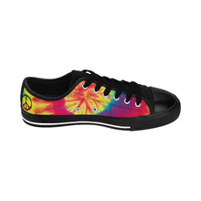 Load image into Gallery viewer, Epifani Apparel Black Logo PEACE SWIRL Low TOP Sneakers
